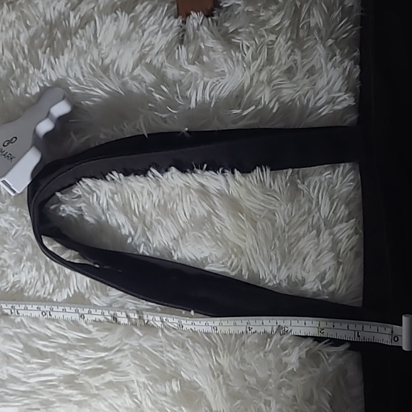 Victoria’s Secret | XL Tote Bag I Love VS Black Pink Striped | Zipper to close - Picture 13 of 14